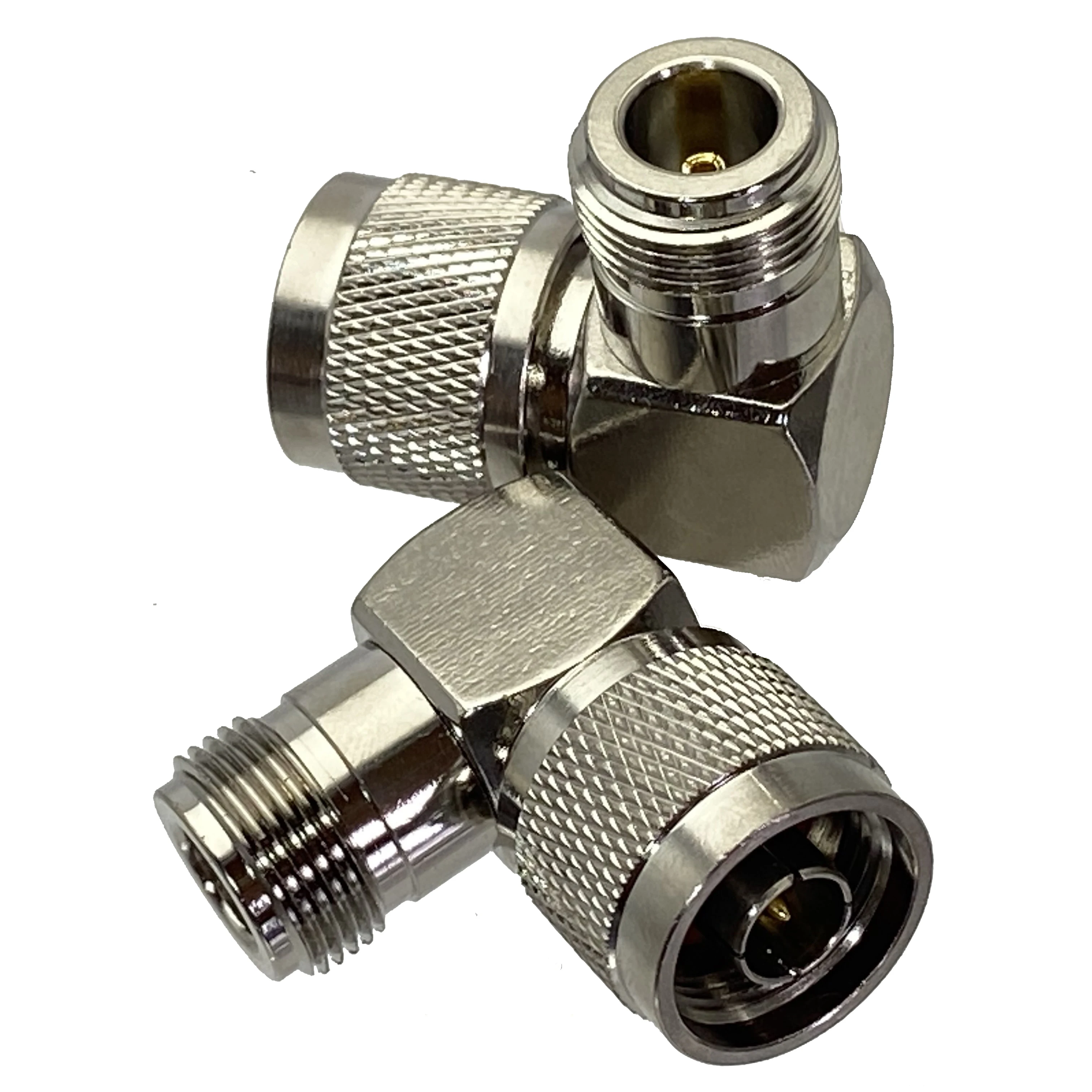 

1pce N male plug to N female jack right angle RF Coaxial adapter connector Wire Terminals