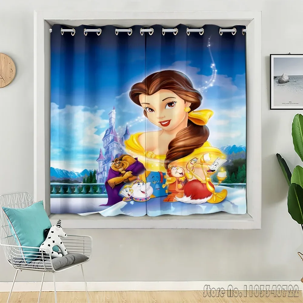 Занавески на окна Принцесса и принц Disney жасмин Ариэль затемняющие шторы с 3D