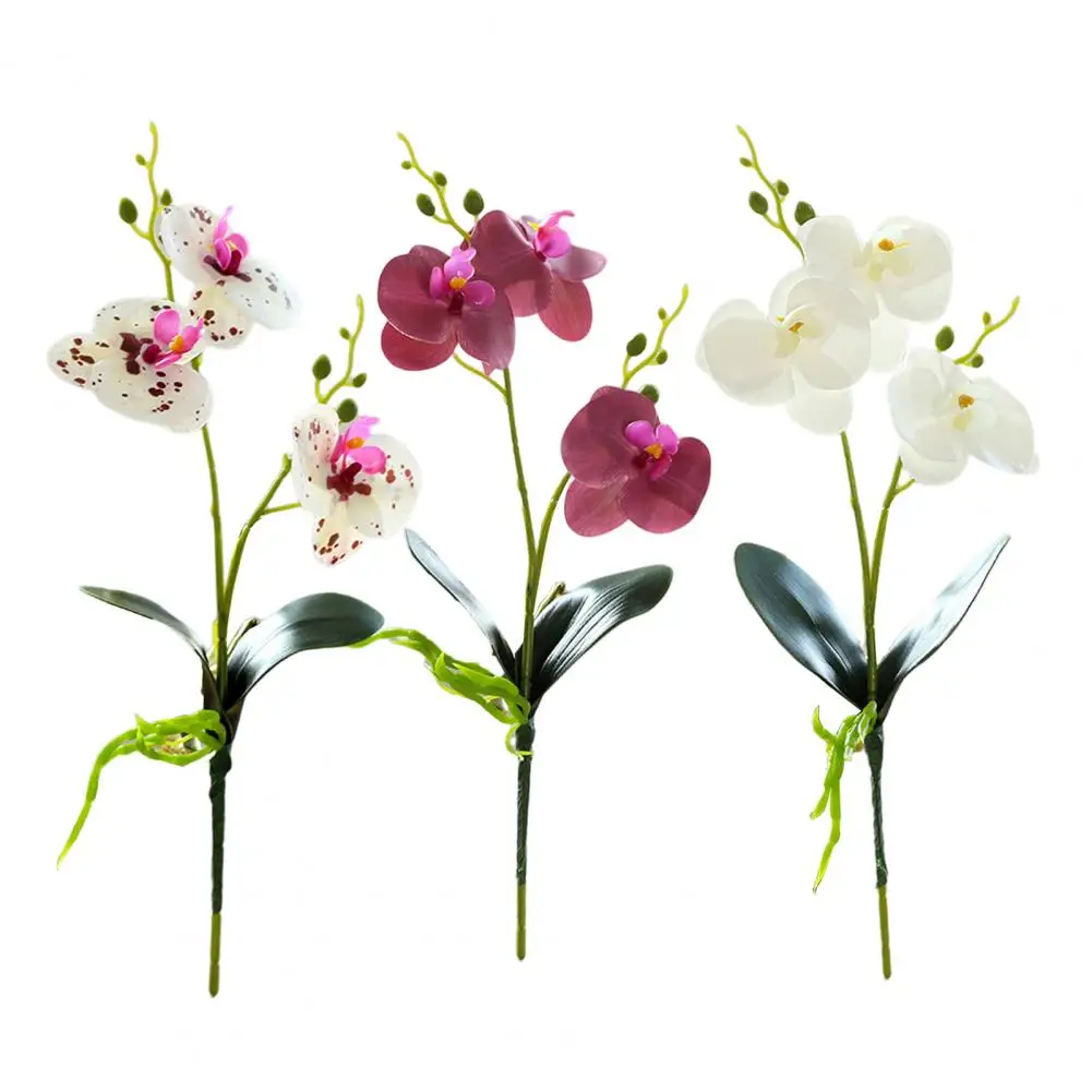 

Practical Fake Flower Realistic Faux Flower Non Withered Multipurpose Two-Forked False Flower Decorative