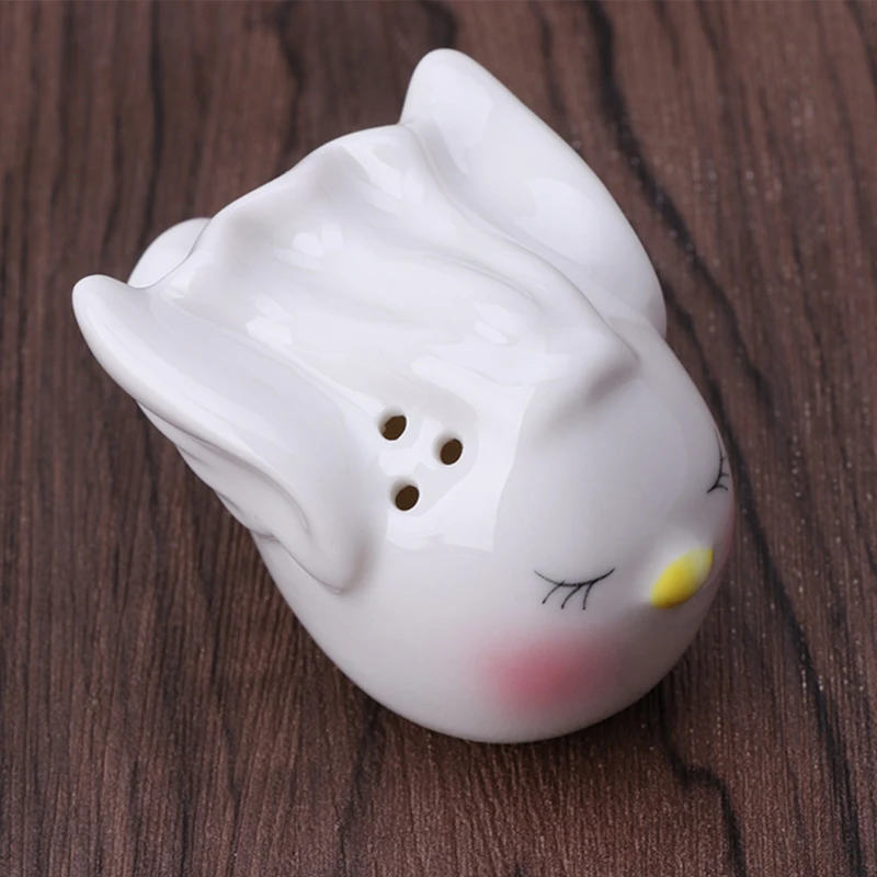 

E8BD Bride Groom Loving Birds Ceramic Salt Pepper Shaker Pot Set Wedding Home Decor