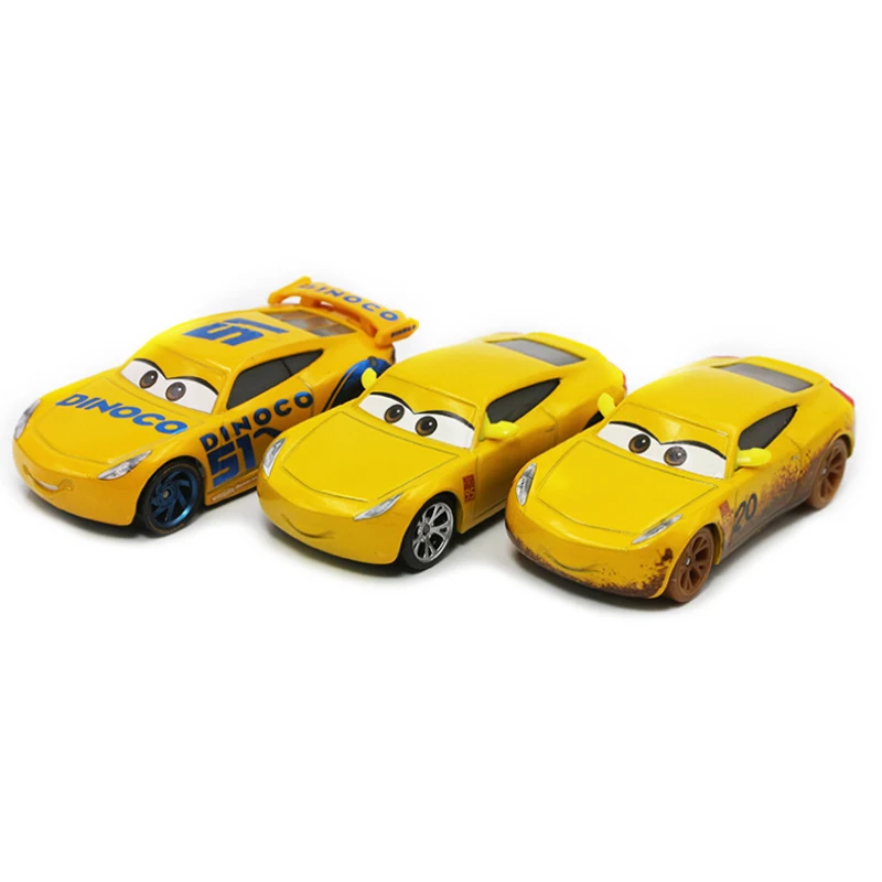 

Disney Pixar Toy Lightning McQueen Jackson Storm Cool Sister Yellow Series 1:55 Metal Model Cars Boys Collector's Edition Gifts