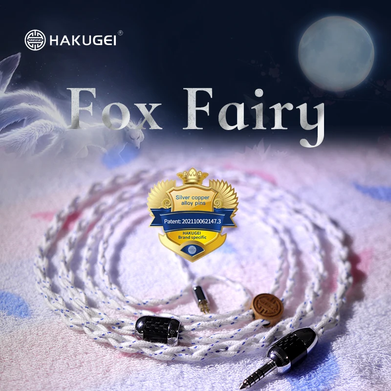 

Коаксиальный экранирующий кабель HAKUGEI Fox Fairy из чистого серебра с возможностью обновления 3,5 2,5 4,4 MMCX 0,78 QDC