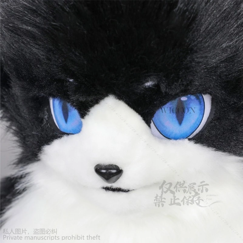 Аниме Fursuit Furry Косплей Лиса Собака Волк Животное Кошачьи Лапы Cos Плюшевый Комплект