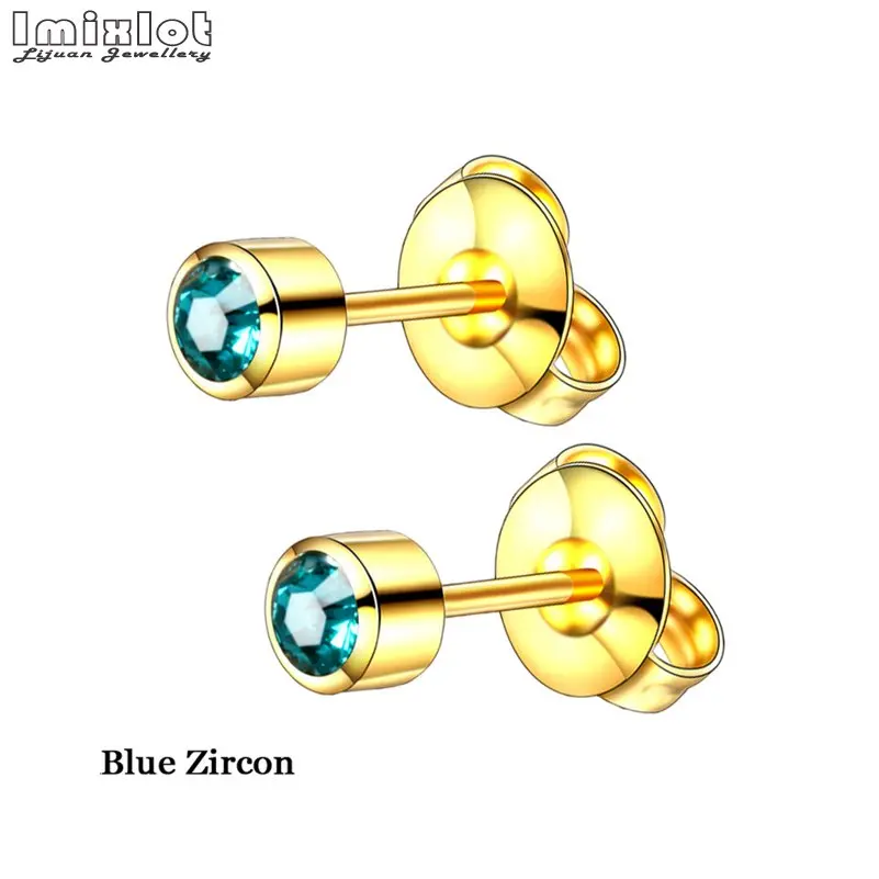 Серьги-гвоздики из нержавеющей стали 2 шт.