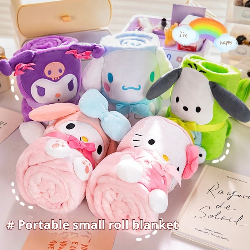 Одеяло Saniro My Melody Kuromi теплое одеяло для детей детское Hello Kitty с рисунком аниме Pochacco