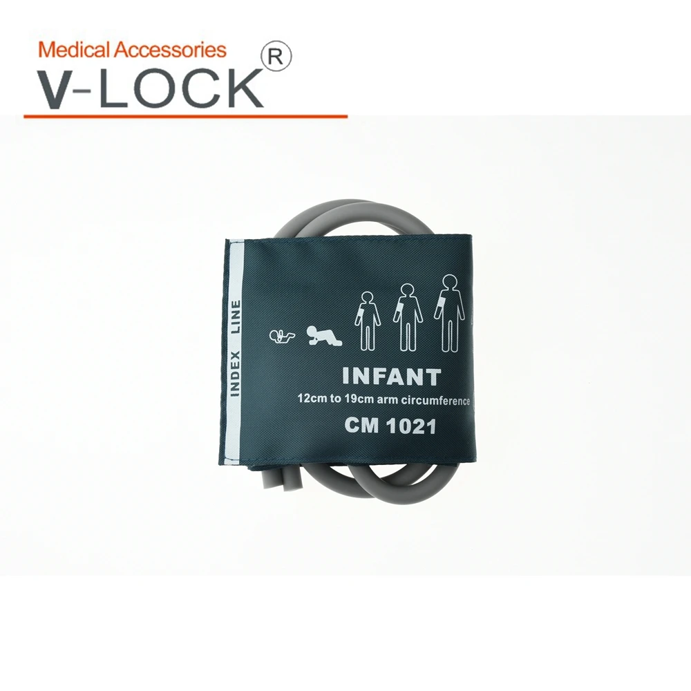 Двойной трубчатый Автоматический монитор артериального давления манжета NIBP