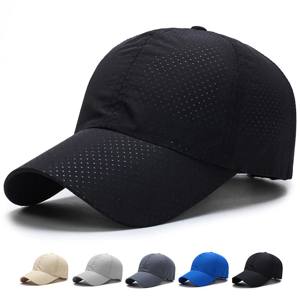 

Solid Color Summer Baseball Cap Men Women Quick Dry Mesh Cap Breathable Sun Protection Hat Snapback Hat Golf Caps Baseball Caps