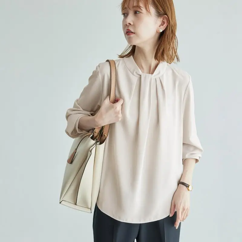 Лучшие товары Рубашки Возобновляемые передние плиссированные элегантные