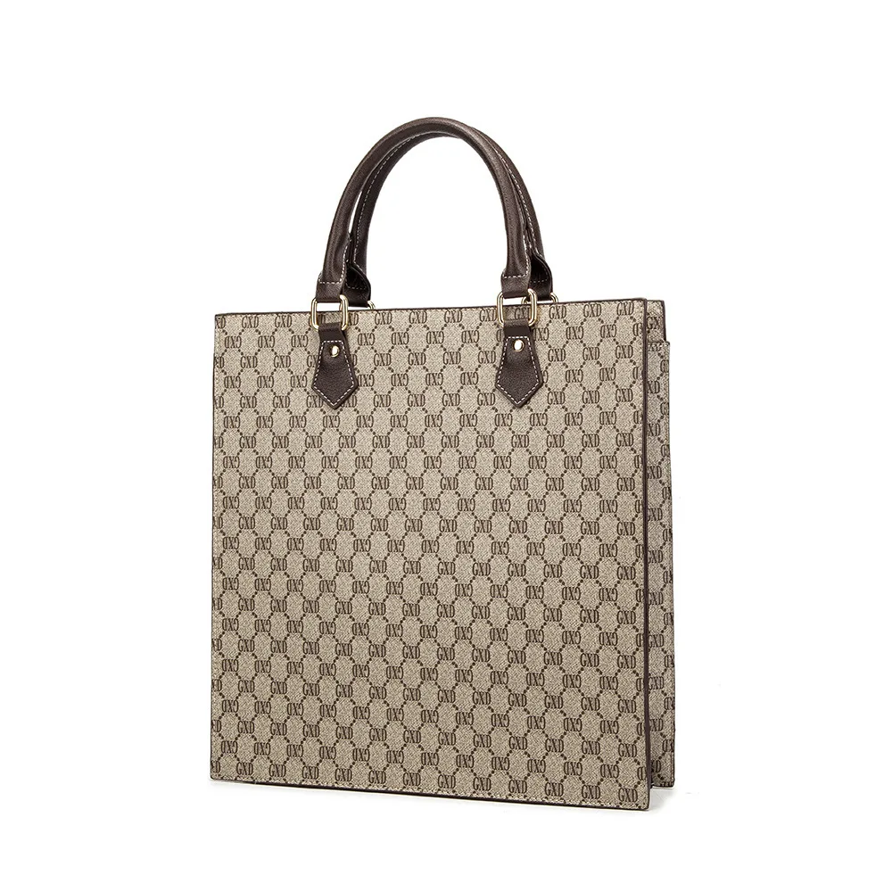 

Роскошная брендовая Дизайнерская кожаная сумка-тоут для мужчин, модная удобная Вместительная дорожная мужская сумочка на плечо для подмыш...