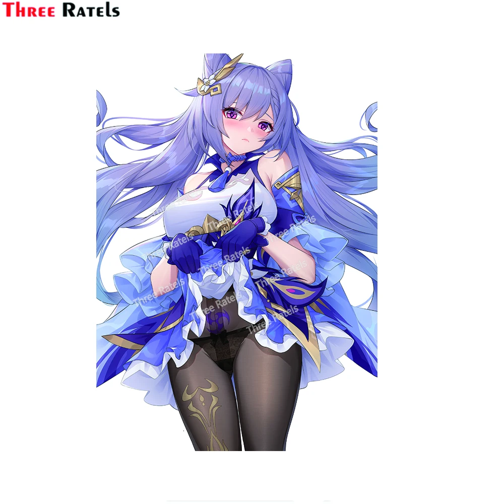 

Ударные наклейки Three Ratels H720 Keqing Genshin для ноутбука, мотоцикла, скейтборда, компьютера, автомобиля, наклейки