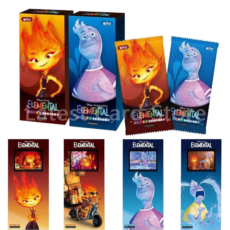 

2023 New Disney Elemental Movie Film Card Box Collection Anime Characters Rare SSR UR SP Cards Game Table Toys For Children Gift