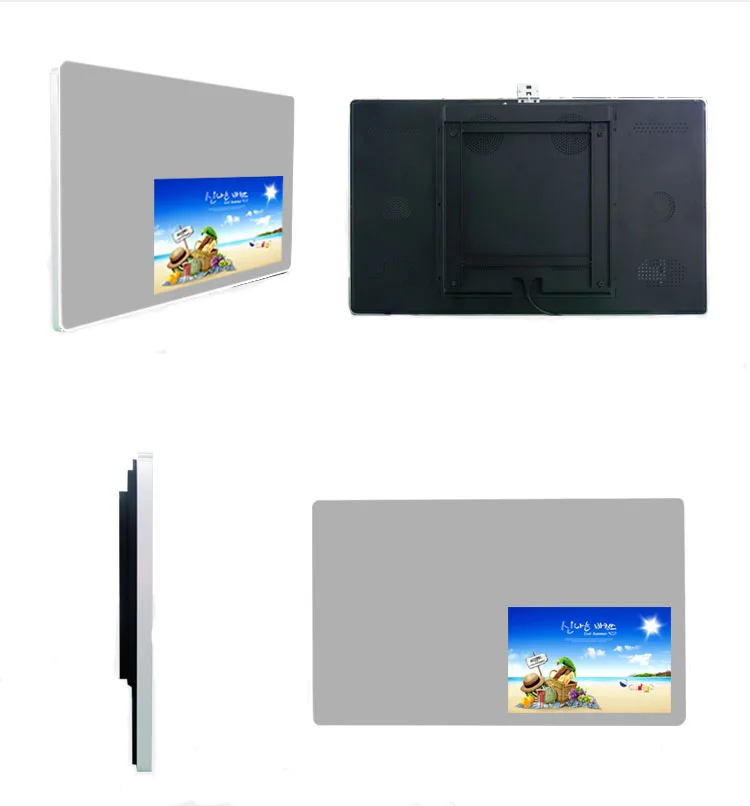 

43 inch Motion Sensor mirror photo booth digital display signage kiosk for advertising in- store/bathroom/dressing room