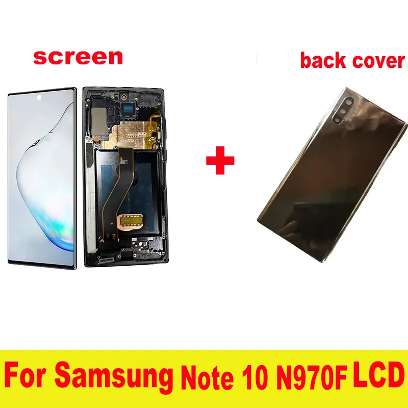 

Super AMOLED с рамкой для Samsung Galaxy Note 10 N973F дисплей сенсорный экран дигитайзер в сборе для Samsung Note 10