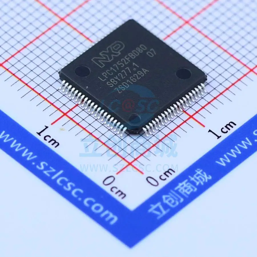 

new Original 10pcs LPC1752FBD80,551 LPC1752F QFP80
