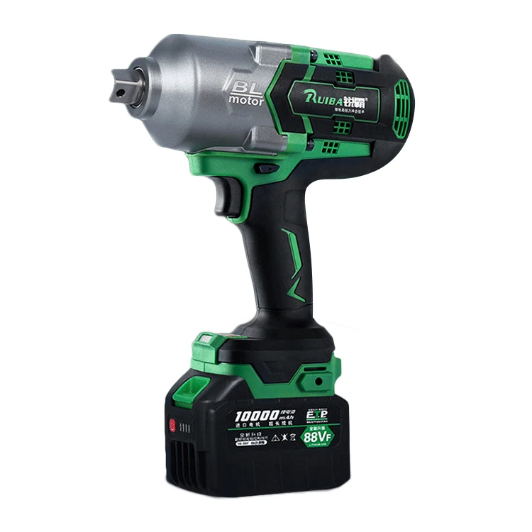 

Guaranteed Quality 21v/4ah Lithium Tools Double Electric Brushless Power Impact Wrench 3/4