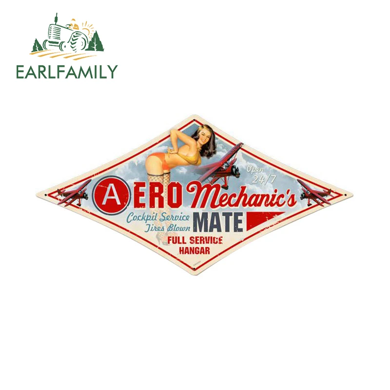 

EARLFAMILY 13 см ретро сексуальная женщина знак машины двигателя автомобильные наклейки графические персональные наклейки на окна багажника автомобиля Защита двери