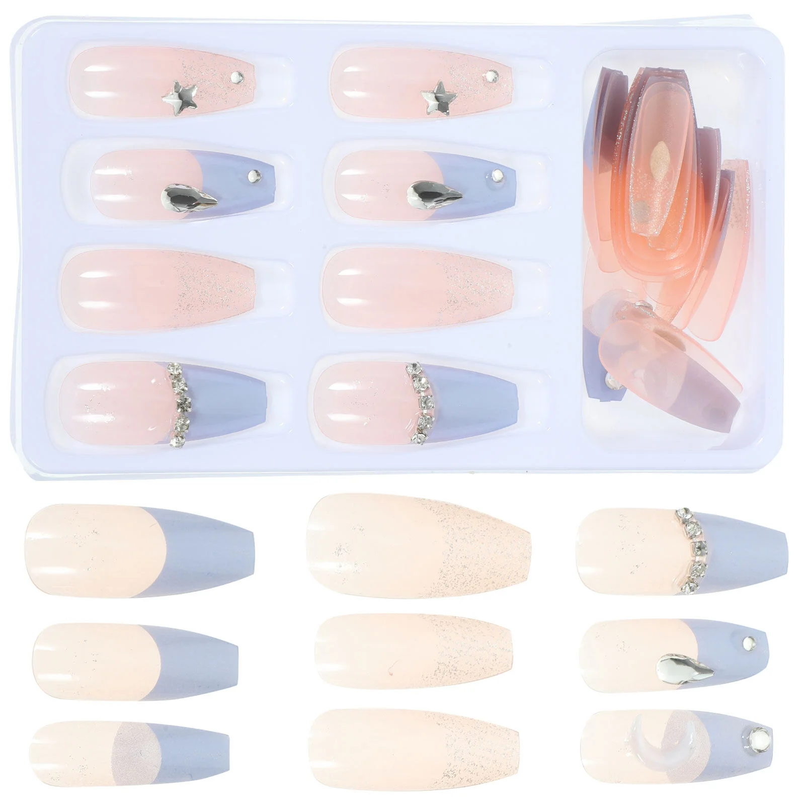 

1 Set Women Press On Nails Girls Fake Nails Manicure Supplies Nail Accessories for Nail Salon