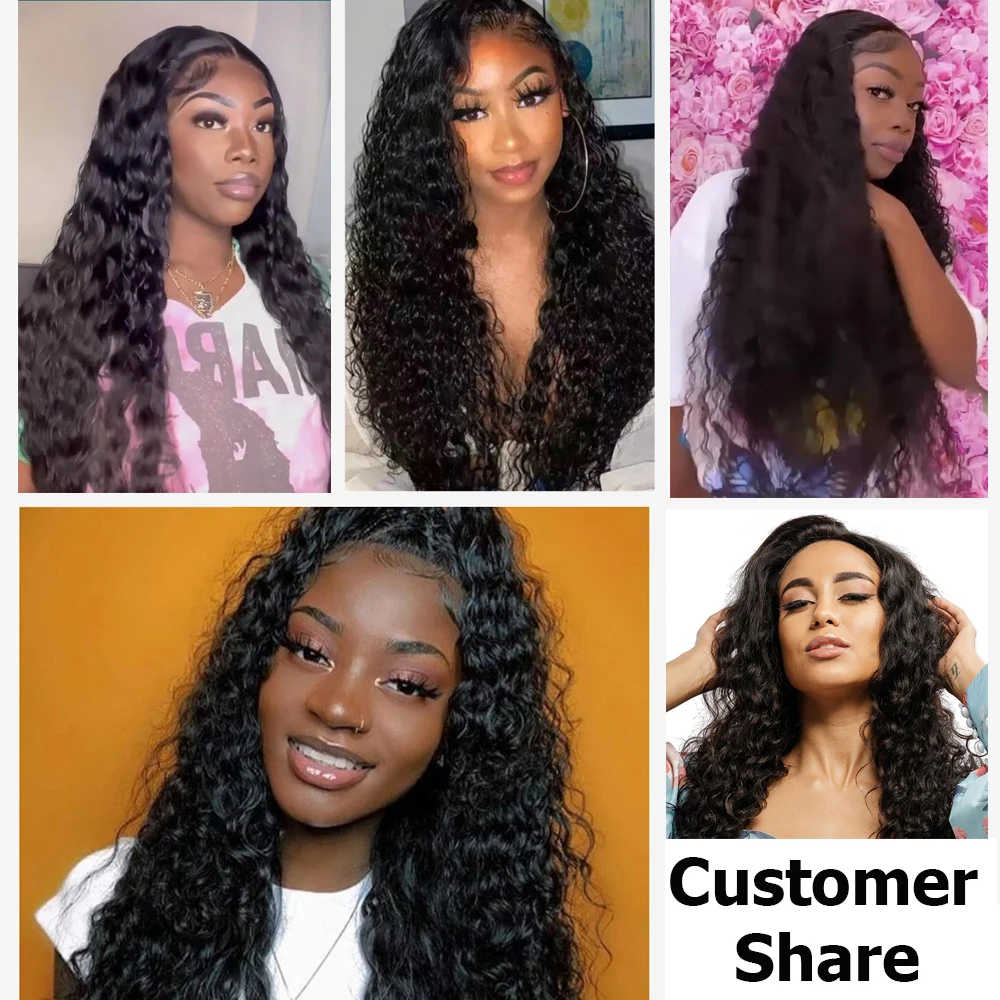 Парик из натуральных человеческих волос с глубокой волной 13x 4 - купить по