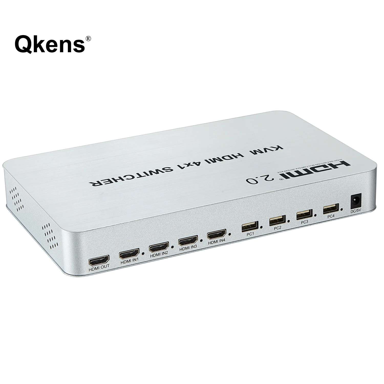 Фото 4K 60 Гц 3D HDMI 2.0 KVM-переключатель 4X1 USB KVM-переключатель подходит для 4 ПК Мышь Клавиатура Экран Зеркало 4 в 1 выход Компьютер ПК к ТВ-монитора №5