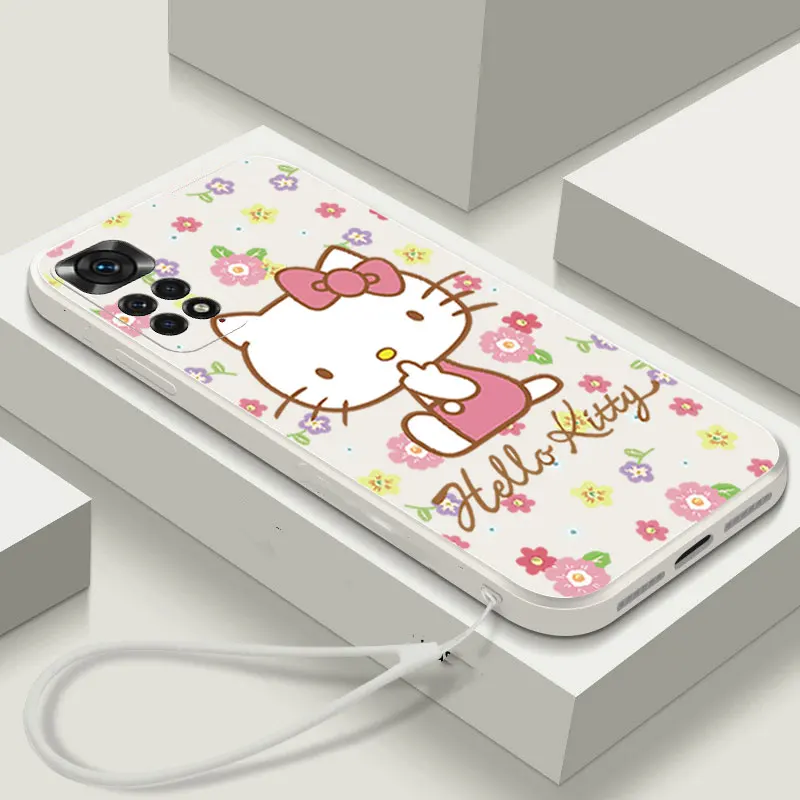 Hello Kitty Cute Tpu Case For Xiaomi Mi 12 Lite 13 12T 12C POCO F5 X3 GT X4 C55 M3 M4 Pro F3 F4 GT Redmi K50 Ultra Cover
