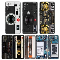 phone case for samsung galaxy m62 m52 m51 m32 m31 m22 m01 f62 f52 f42 f22 f12 cases cover retro camera circuit board music tapes