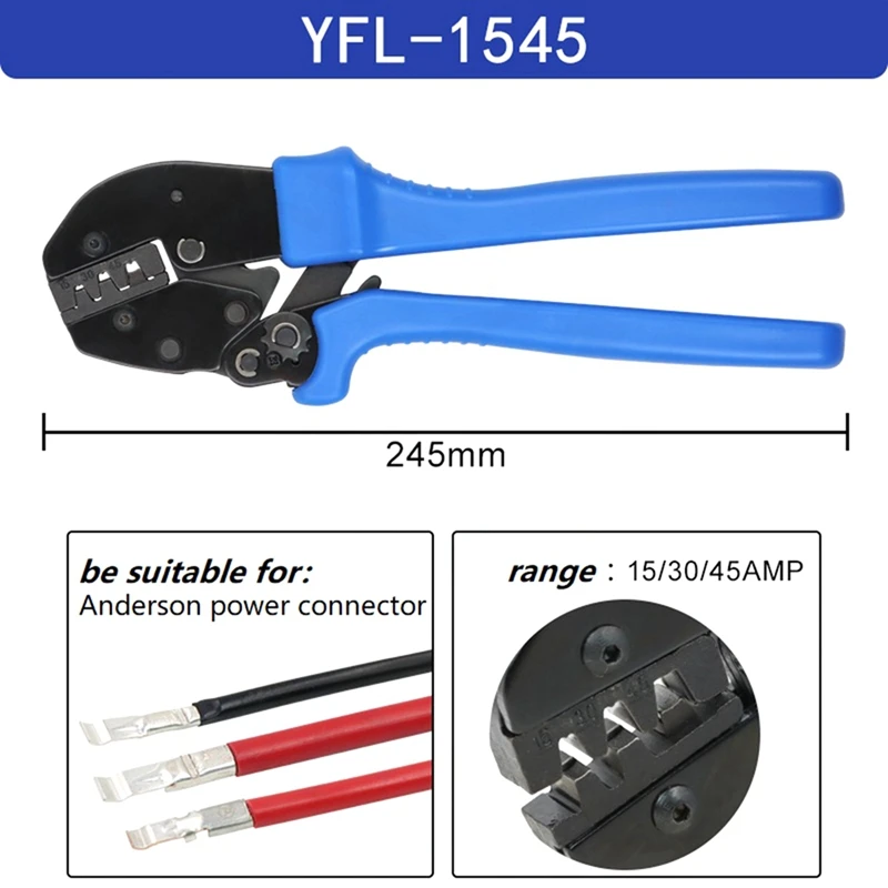 

YFL-1545 Cable Crimping Clamp Cable Terminal Crimping Tool 15/30/45 Crimping Clamp Reusable Durable Easy To Use