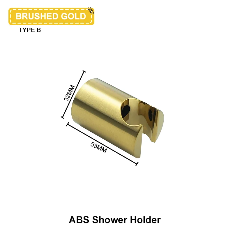 

Держатель для душа ручной кронштейн из АБС-пластика настенный сменный фитинг для ванной Золотой Серый Белый Черный Хром