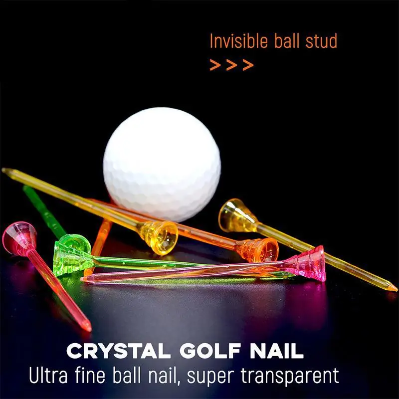 PGM 50 шт. пластиковые прозрачные тройники для гольфа 83 мм случайных цветов TE015