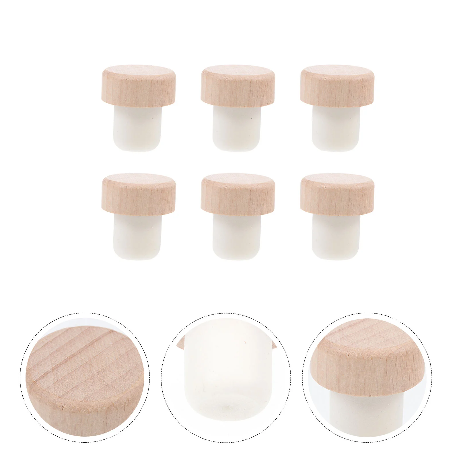 

6 шт., встроенные заглушки для бутылок