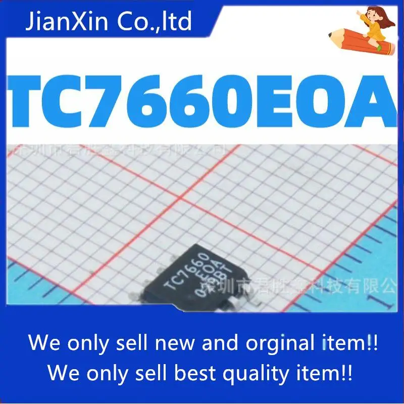 

10pcs 100% orginal new TC7660 TC7660EOA SOP-8 Switching Regulator Large quantity and good price