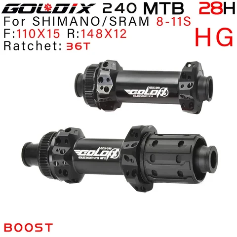 GOLDIX 240 EXP DT180 MTB Bike 28H Naben центральный тормоз, передний дисковый тормоз 110*15 задний 180*12 мм Ultra светильник MTB Hub