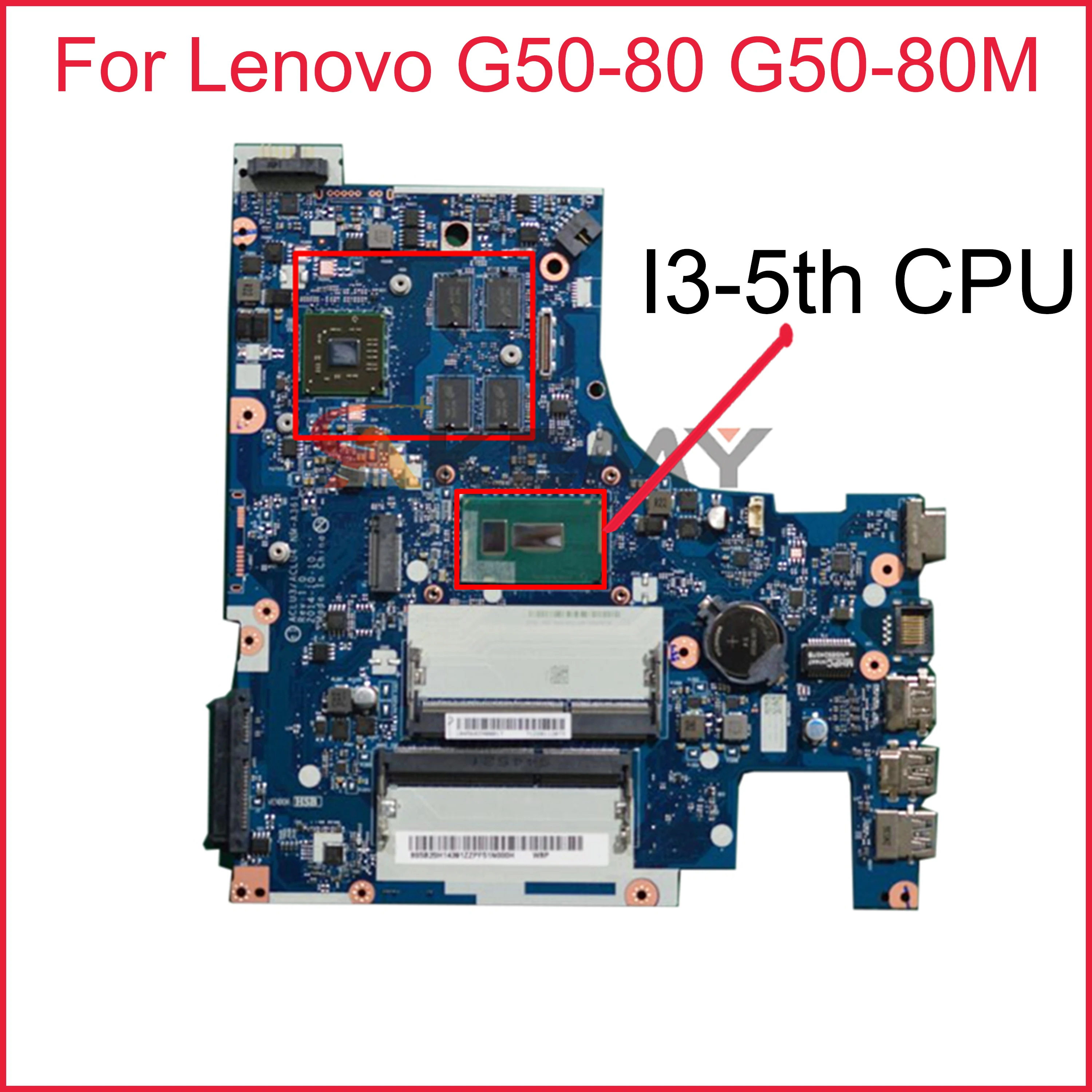 

Оригинальная материнская плата для ноутбука Lenovo NM-A361, материнская плата для ноутбука со стандартным процессором и процессором DDR3 100%, полнос...