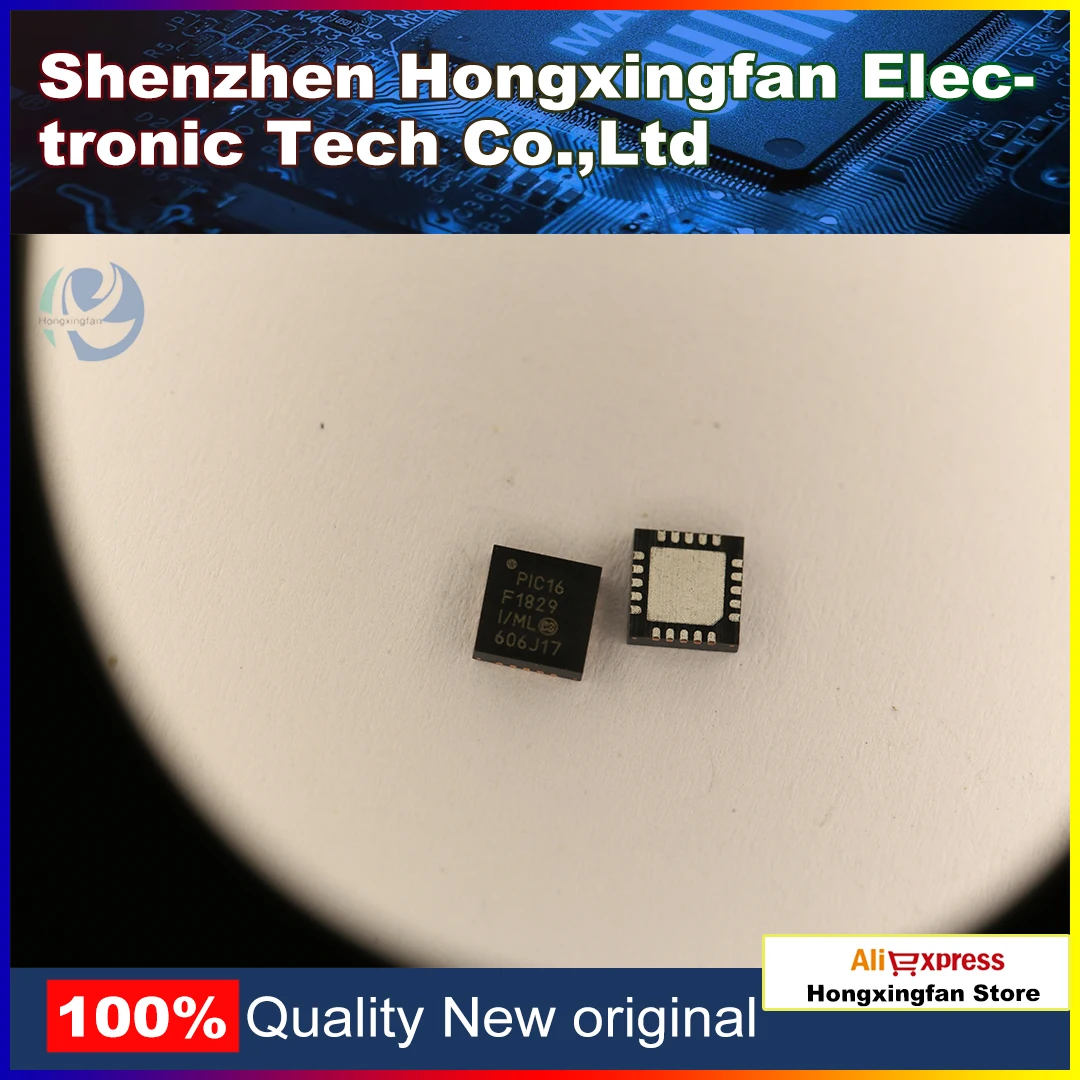 10PCS PIC16F1829 I/ML Hongxingfan 8-bit Microcontroller MCU FL 1KBRAM 32MHz 18I/0 Enhanced Mid IC In stock