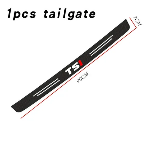 Углеродная наклейка на порог для Volkswagen VW TSI TDI APR Polo 5 6 Bora Jetta Passat B5 Golf 7 MK5 Beetle 3B Tiguan