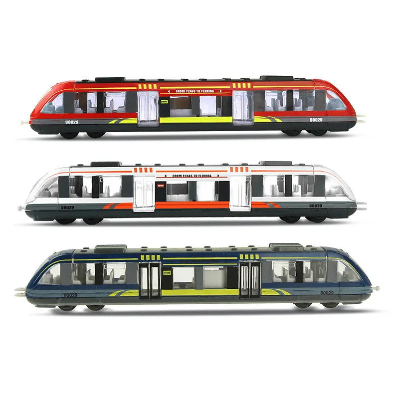 

Simulation Slide Diecast Mini Train Toy Alloy Rail Railway Vehicle Model Educational Toys For Boy Kids