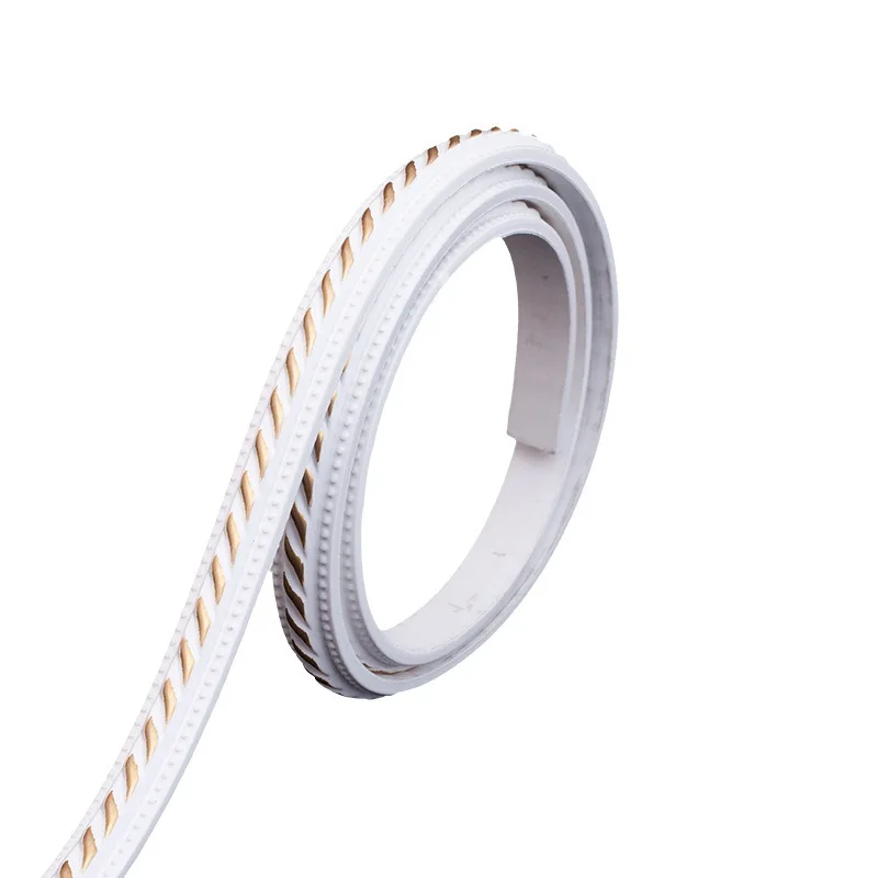 

Home Decoration PVC Self-Adhesive Wall Trim Line Ceiling Baseboard Wall Moliding Strip Frame Decor Line Wall Decor 3D Sticker