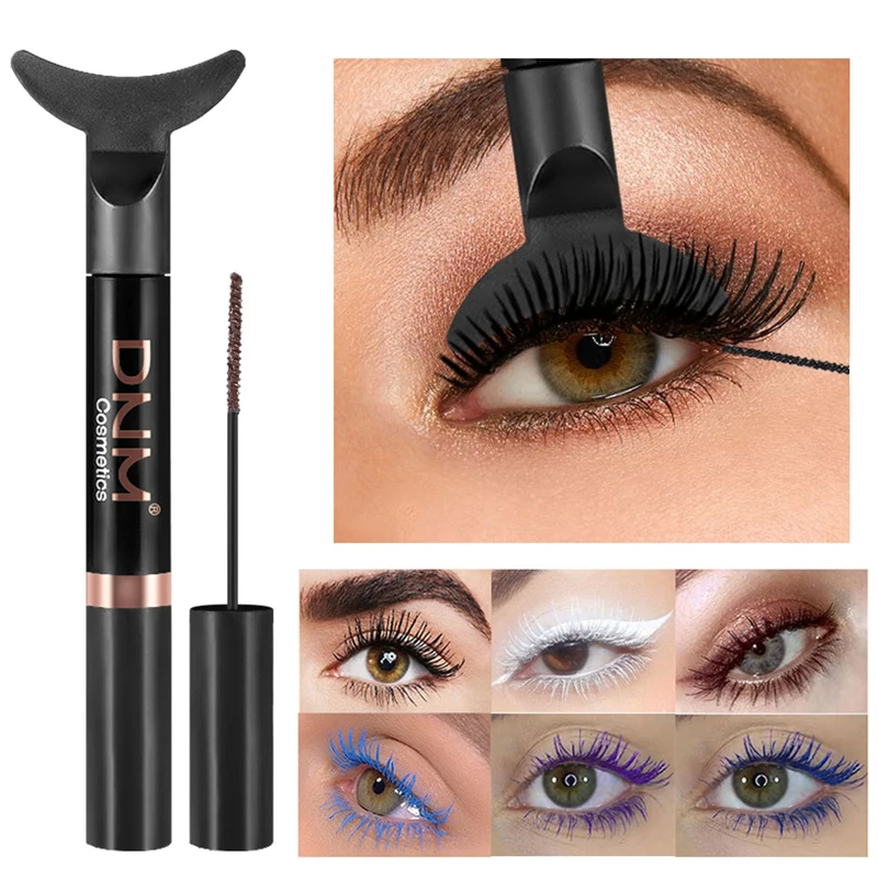 

DNM 6 Colors Mascara Tail Slender Mascara Easy To Operate Waterproof Thick Curling Long Lasting Colorful Mascara Eyes Makeup 1pc