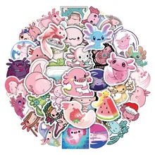 10/30/50pcs Cute Animal Axolotl Graffiti Stickers Aesthetic Cartoon Decals Kids Toy DIY Diary Scrapbook Phone Laptop Car Sticker