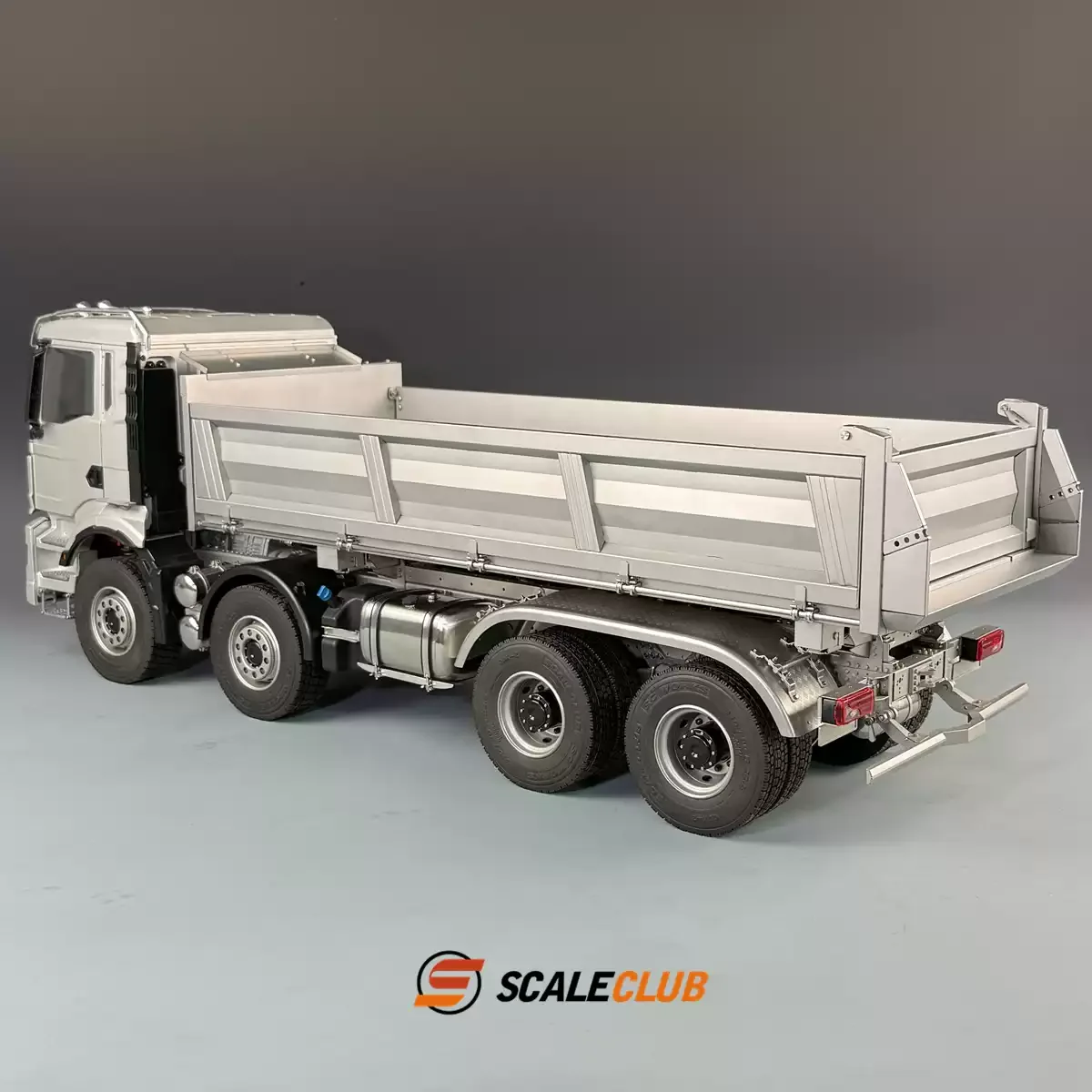 Фото Модель гидравлического самосвала Scaleclub 1/14 TGS 8x8 с цельнометаллической 3-ходовой гидравликой №4