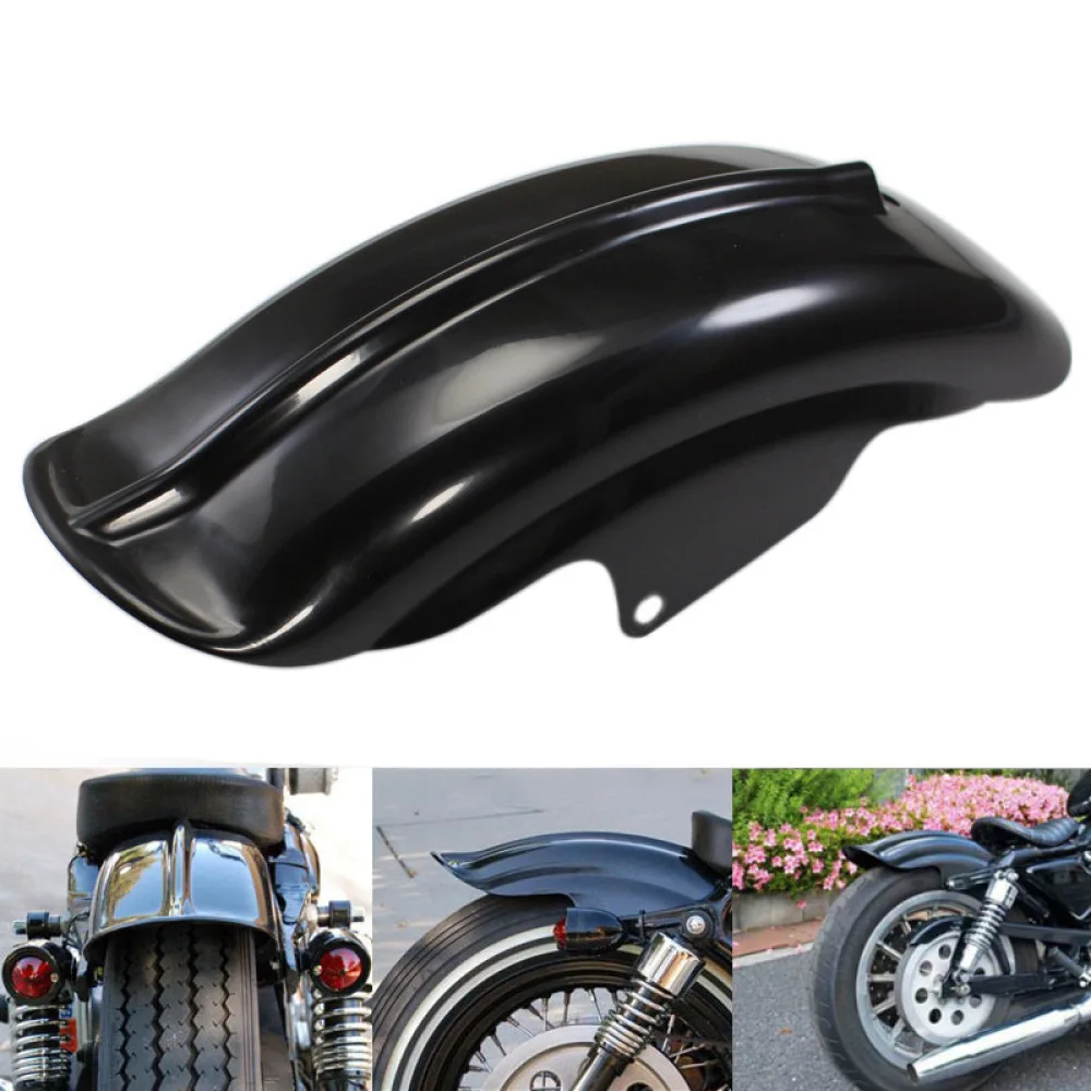 Фото Задний брызговик для Harley XL883 XL1200, ретро-запчасти для мотоцикла, черный защитный кожух из АБС-пластика, внешняя модификация. №3