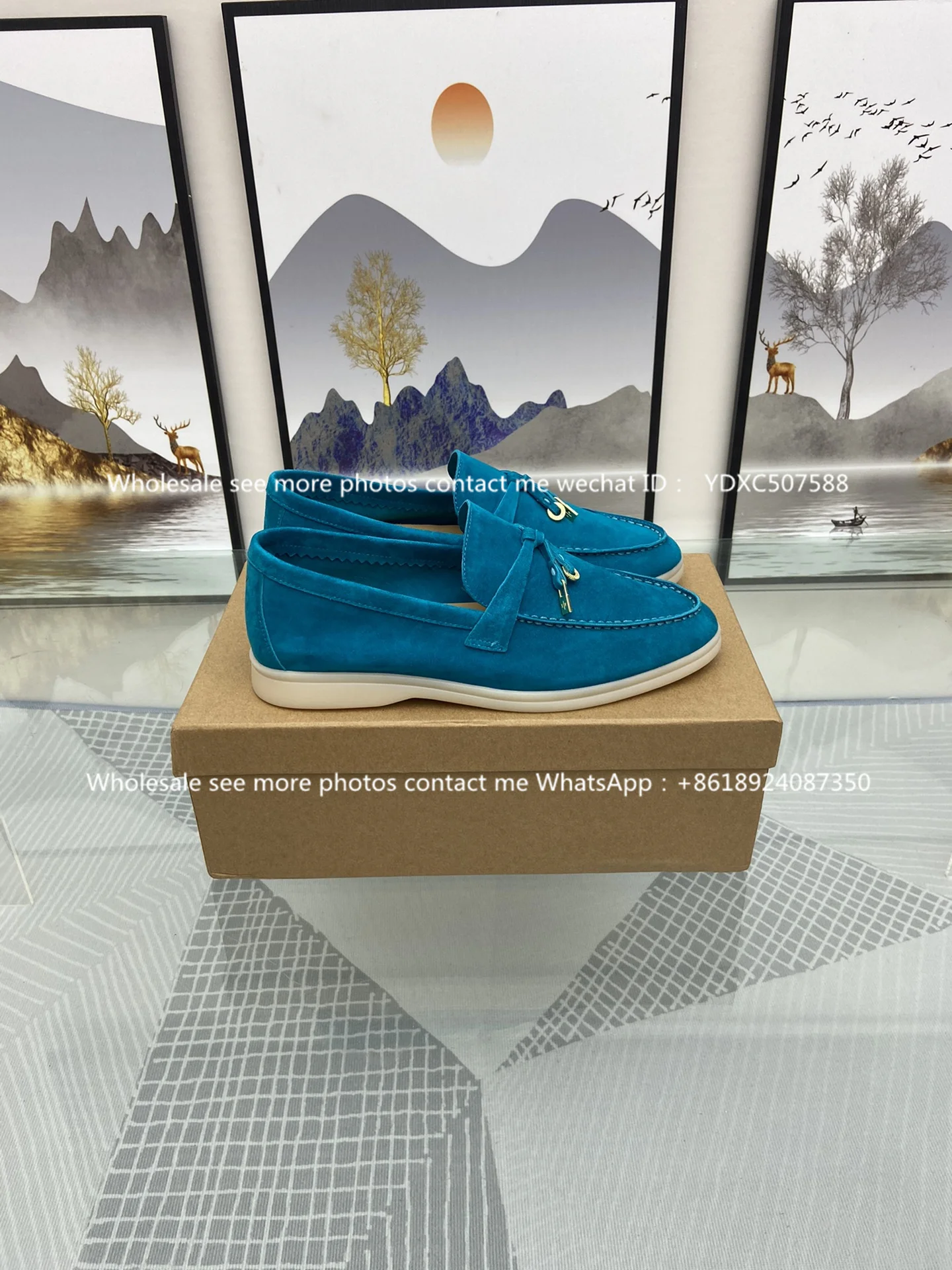 New lp Summer Walk Ballet Flats Casual Shoes Women Quality Kidsuede Lock Fringe Decor Flat Shoes Women Spring Women Loafers 2023