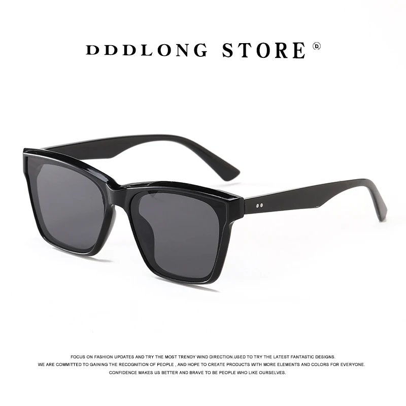 

DDDLONG Retro Fashion Square Sunglasses Women Designer Men Sun Glasses Classic Vintage UV400 Outdoor Shadow D151