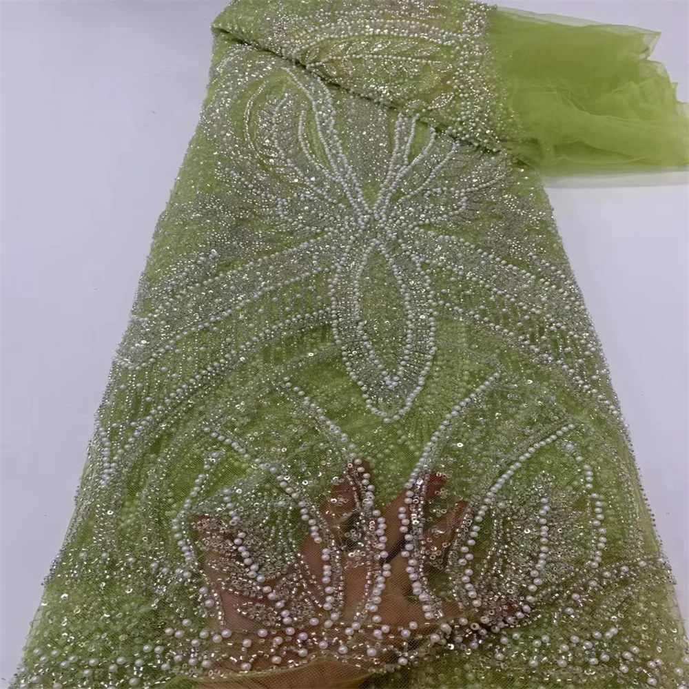 Африканское Тюлевое кружево ткань 2024 Высококачественная вышивка блестками