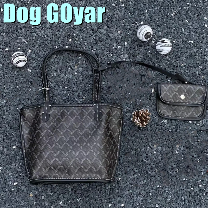 

Dog GOYAR bag A++++ little bag one shoulder handbaglarge capacity shoulder Shopping bag Mummy tote Bag double sides leather mini