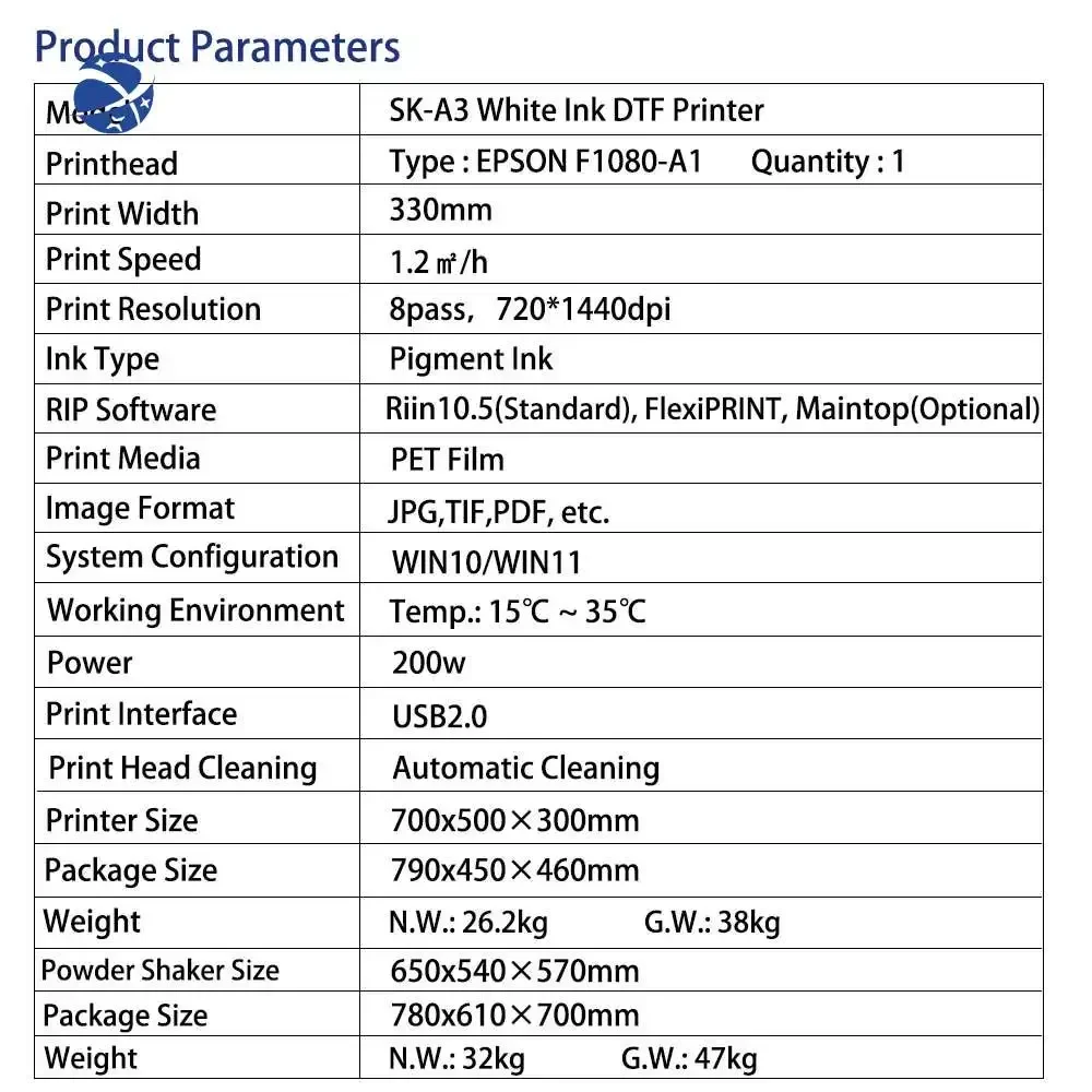 Yunyi Sunika быстрая доставка 12-дюймовый принтер dtf a2 xp600 печатная машина футболка a3