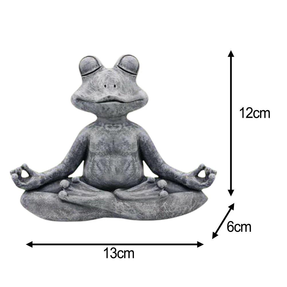 

Decoration Home Meditating Frog Statue Ornament Buddha Zen Yoga Dog Home And Garden Sculptures And Figurines Houses Decoration