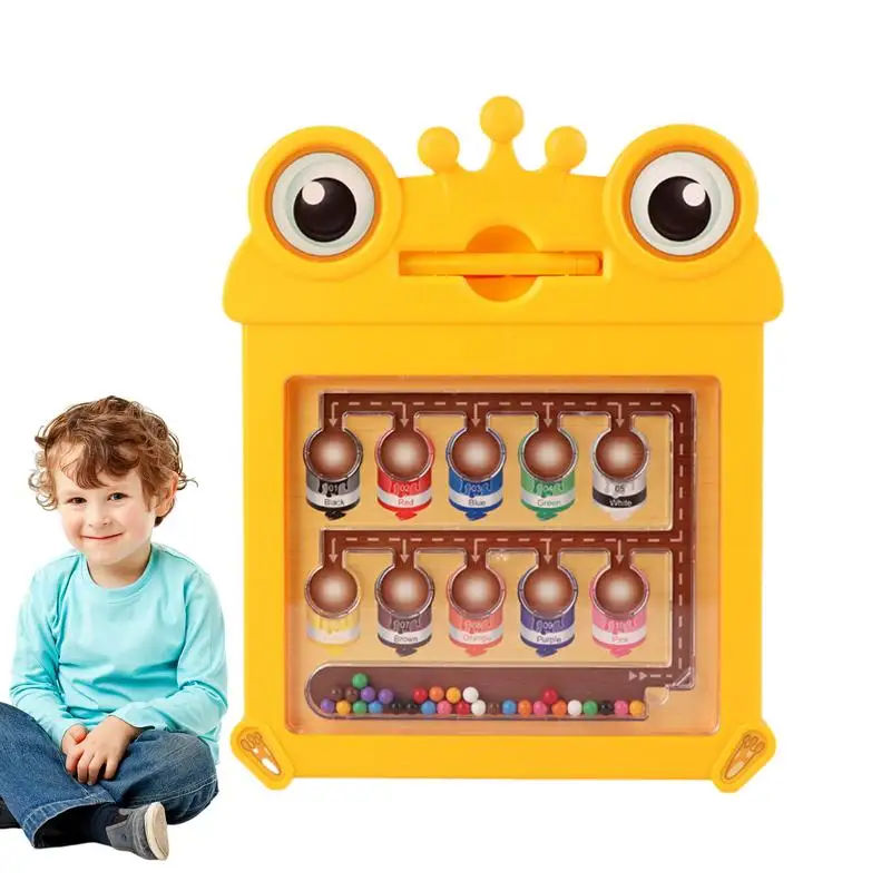 

Магнитный цветной лабиринт Монтессори, сенсорная обучающая игрушка для детей 3 лет, раннее развитие и образование для домашнего класса