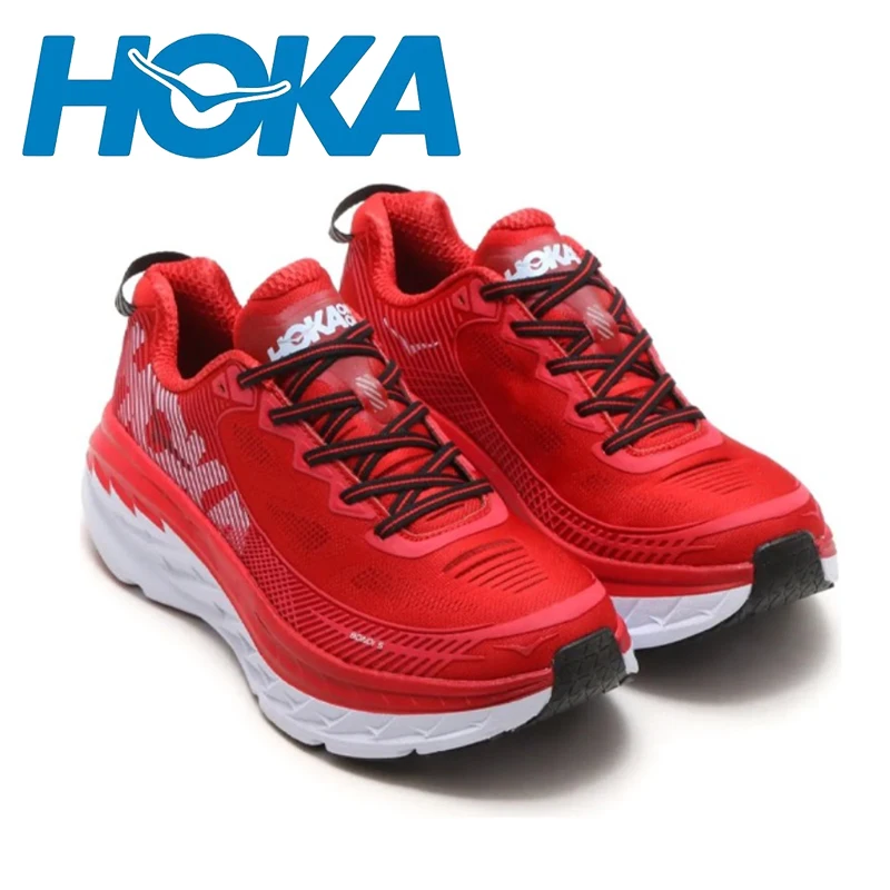 

New HOKA Bondi 5 Running Shoes Men Outdoor Road Sneakers Cushioning Elasticity Marathon Shoes Trail Trekking Tennis Sneakers