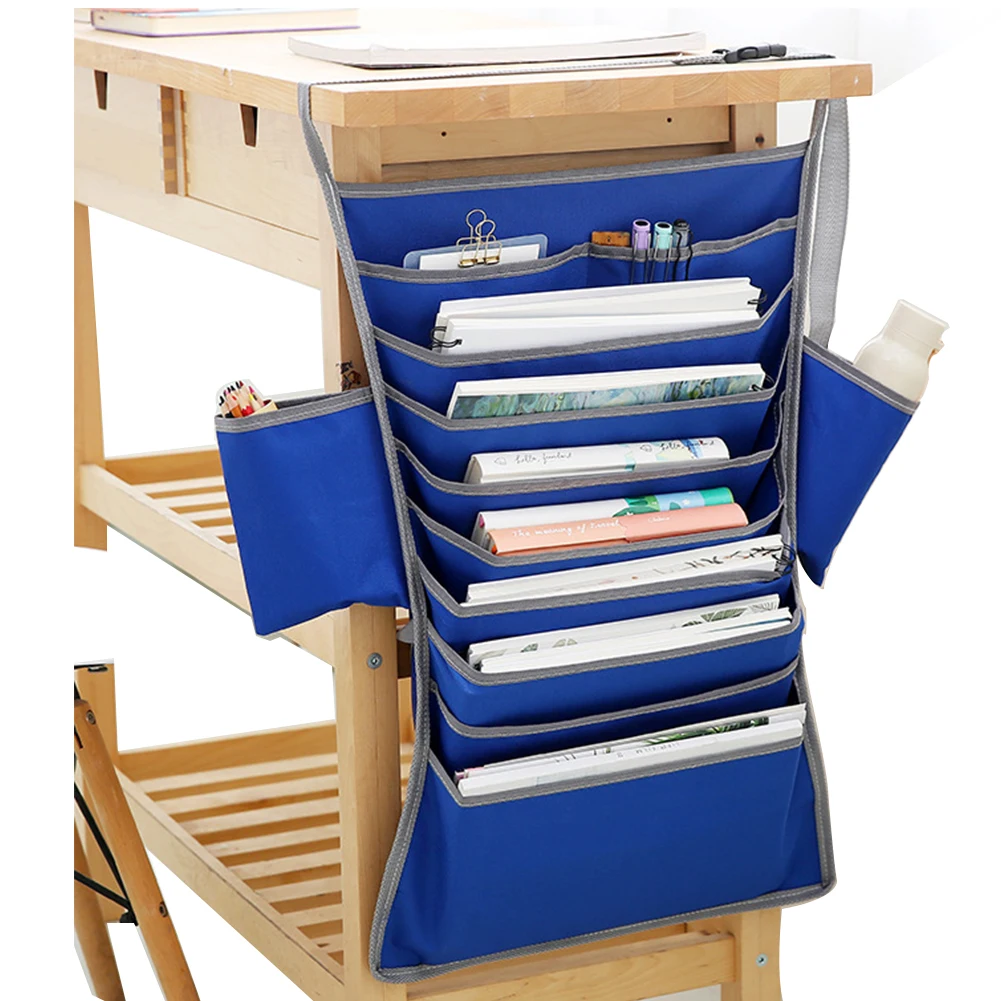 

Classroom Student Book Multifunctional Desk Oxford Cloth Hanging Type Organizer Fashion Adjustable Container Storage Bag