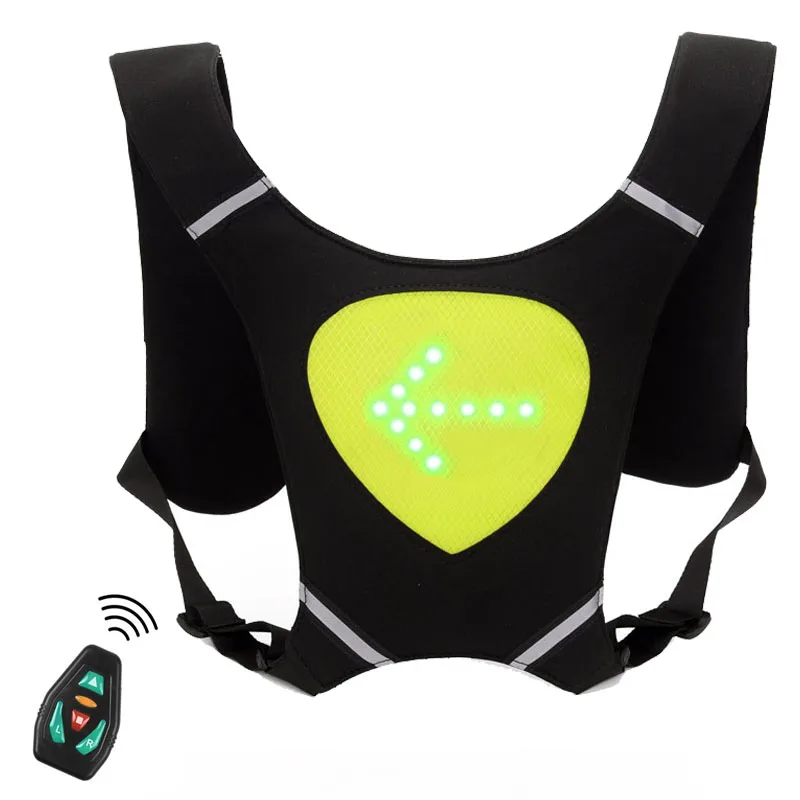2022 LED Reflective Vest USB Rechargeable Bright Safety Lights Vest High Visibility & Adjustable Waist for Night Running Jogging enlarge